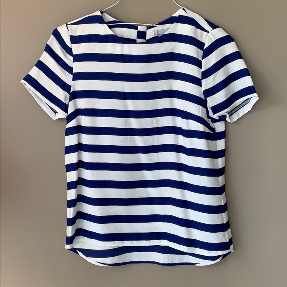 H&M Blue striped top